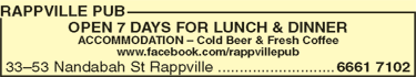 Rappville Pub - Dalby Accommodation 0