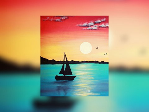 Grab A Glass Of Wine And Learn To Paint 'Sailboat'! - Dalby Accommodation 0