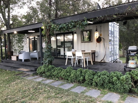 Absolute Riverfront Shipping Container Cabin - Dalby Accommodation 0