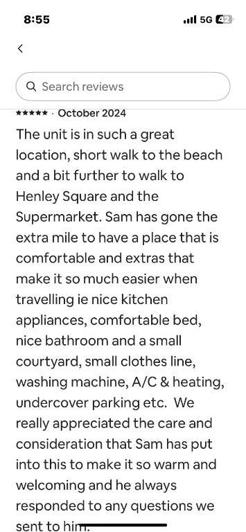 Sams Henley Beach Garden Unit - Dalby Accommodation 1